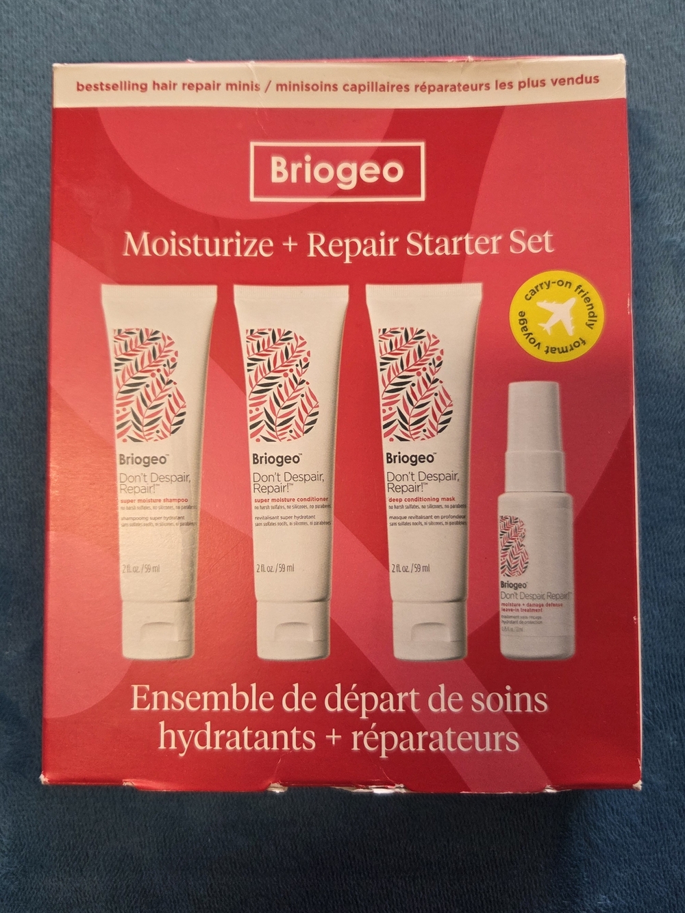 Briogeo Don't Despair, Repair Moisturize + Repair Travel Set